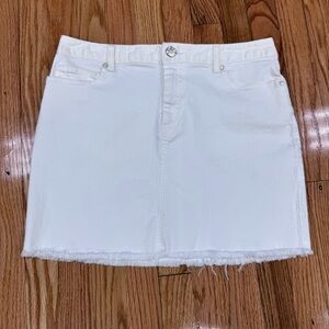 Lilly Pulitzer White Denim Mini Skirt